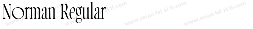 Norman Regular字体转换